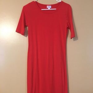 LulaRoe Red Bodycon Dress